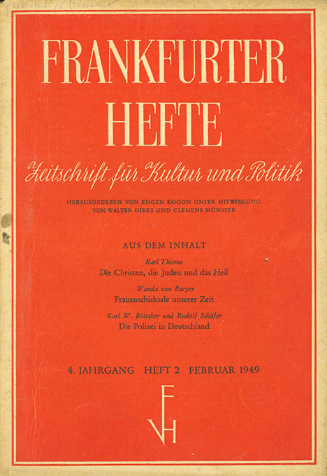 Andersch, Freundschaftlicher Streit