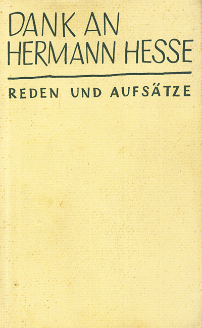 Dank an Hermann Hesse - Reden