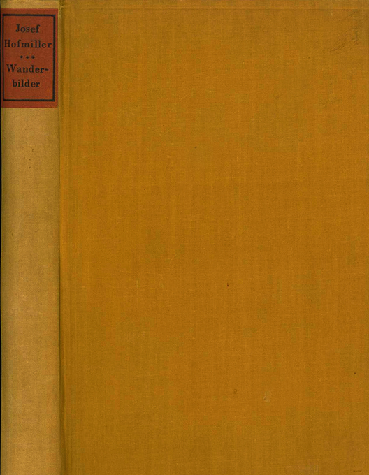 Hofmiller, Wanderbilder und Pilgerfahrten 1938