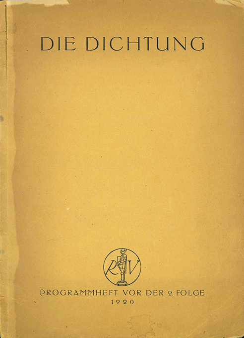 Dichtung, Die, Programmheft 2