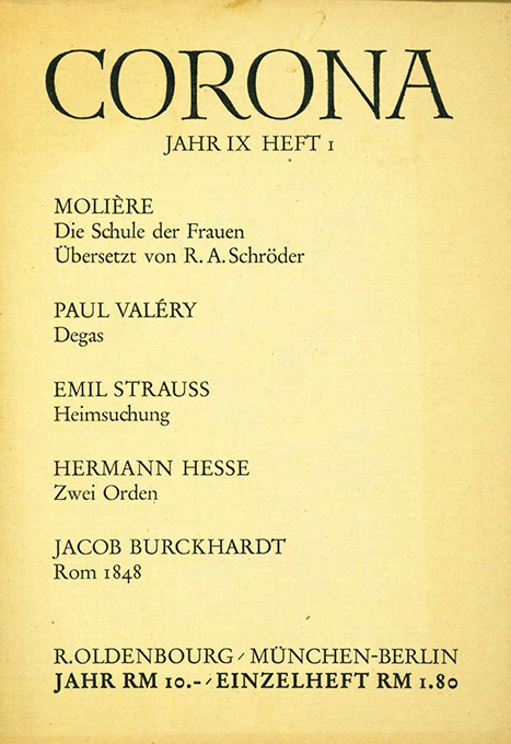 Hofmannsthal, Aufzeichnungen