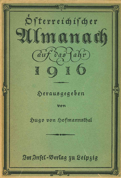 Hofmannsthal, Österr. Almanach