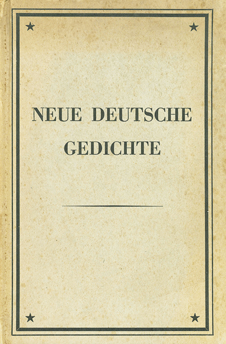 Lehmann-Haupt, Neue Deutsche Gedichte
