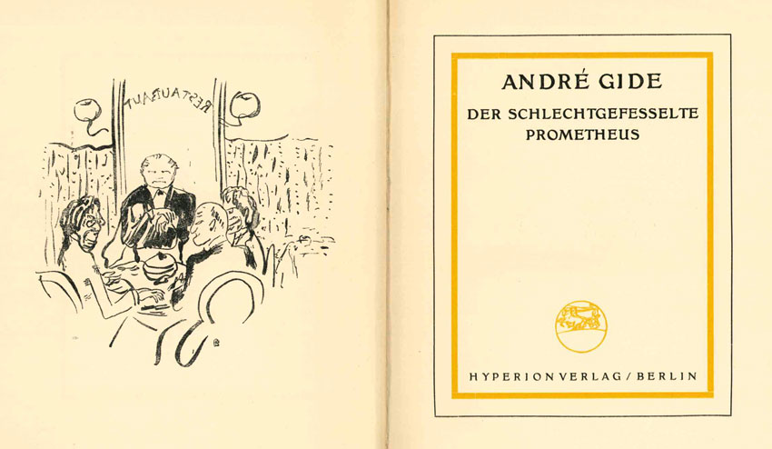 Gide, Der schlechtgefesselte Prometheus 1919