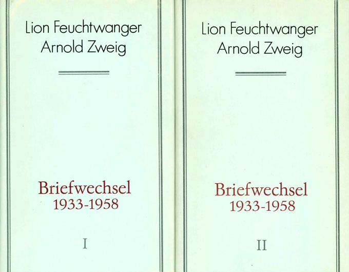 Feuchtwanger, L., Zweig, A., Briefwechsel