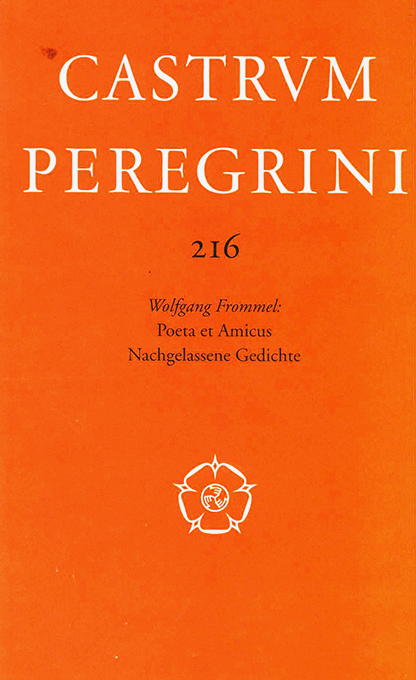 Frommel, W., Poeta et Amicus