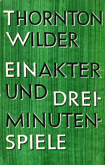 Wilder, Einakter 1968