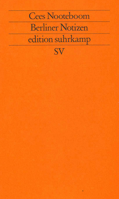 Nooteboom, Berliner Notizen