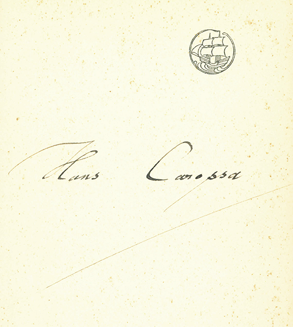 Carossa, Gedichte 1940 (IB, signiert)