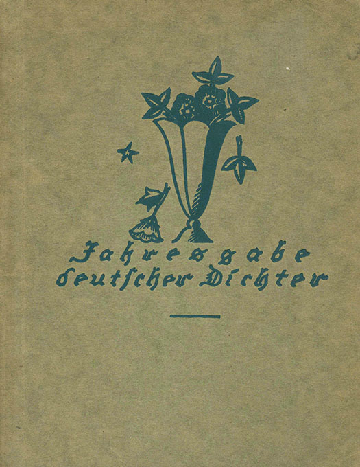 Jahresgabe deutscher Dichter EA
