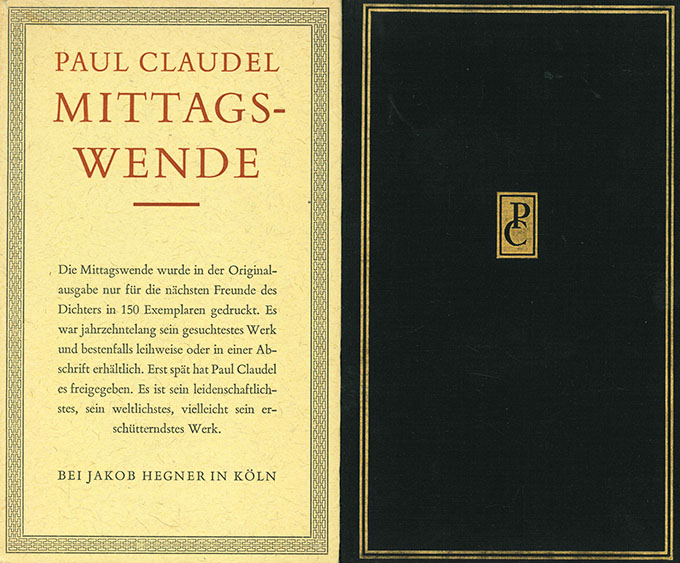 Claudel, Mittagswende 1962