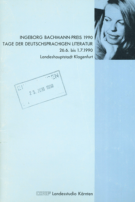 Ingeborg Bachmann-Preis 1990