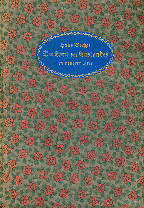 Bethge, Die Lyrik des Auslandes 6.-10. Tsd.