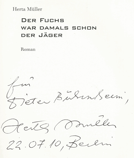Müller, Her., Der Fuchs war damals schon der Jäger 1992