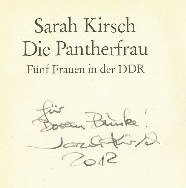 Kirsch, S., Die Pantherfrau