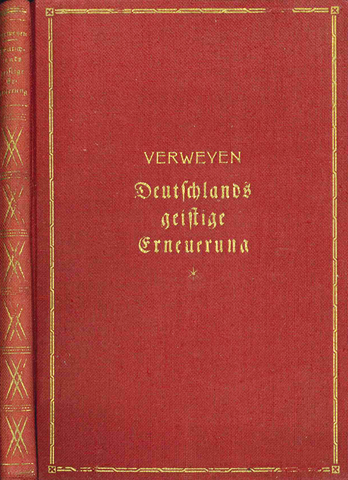 Verweyen, Deutschlands geistige Erneuerung
