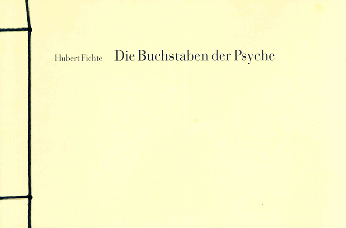Fichte, H., Die Buchstaben der Psyche