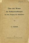 Fodor, Über das Wesen der Kulturwandlungen