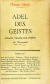Mann, Th., Adel des Geistes 1945