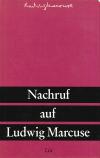 Marcuse, L., Nachruf (Widmung)