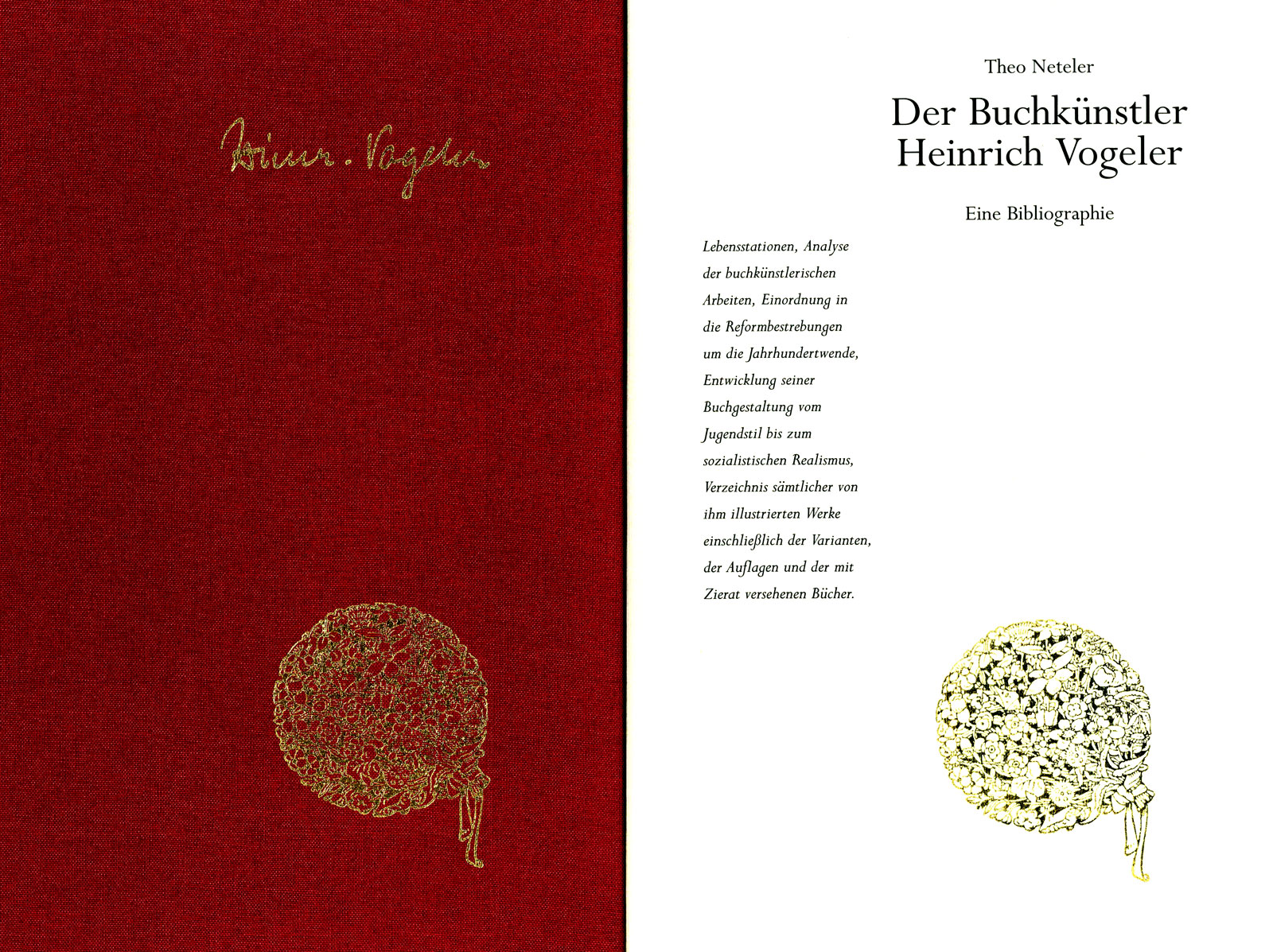 Neteler, Der Buchkünstler Vogeler