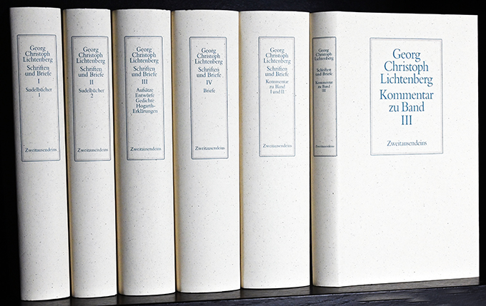 Lichtenberg, Schriften und Briefe