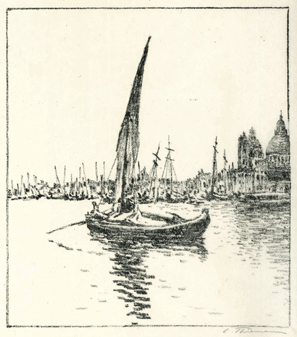 Thiemann, Fischerbarke vor Venedig