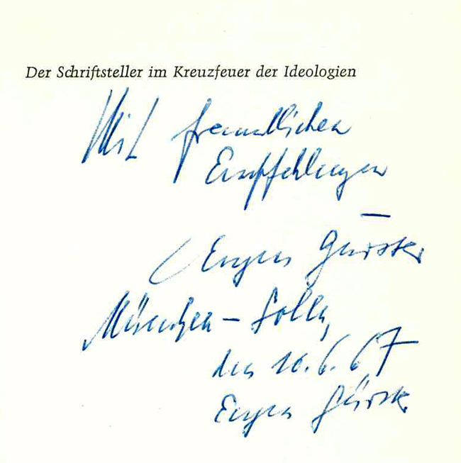 Gürster, Der Schriftsteller