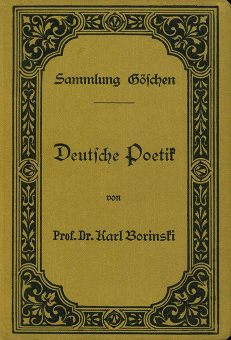 Borinski, Deutsche Poetik