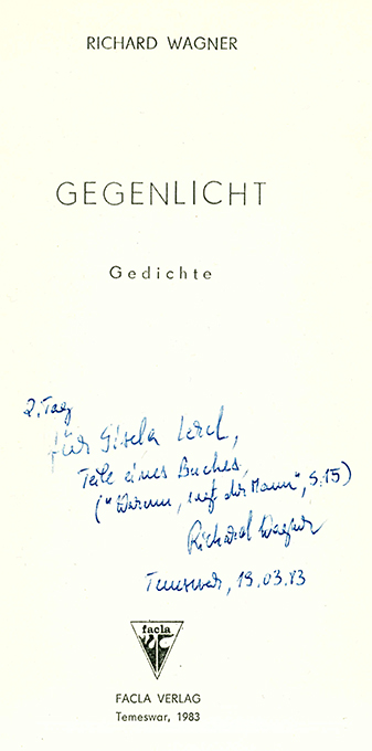 Wagner, Ri., Gegenlicht
