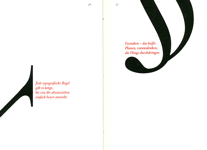 Berry, Thesen zur Typografie