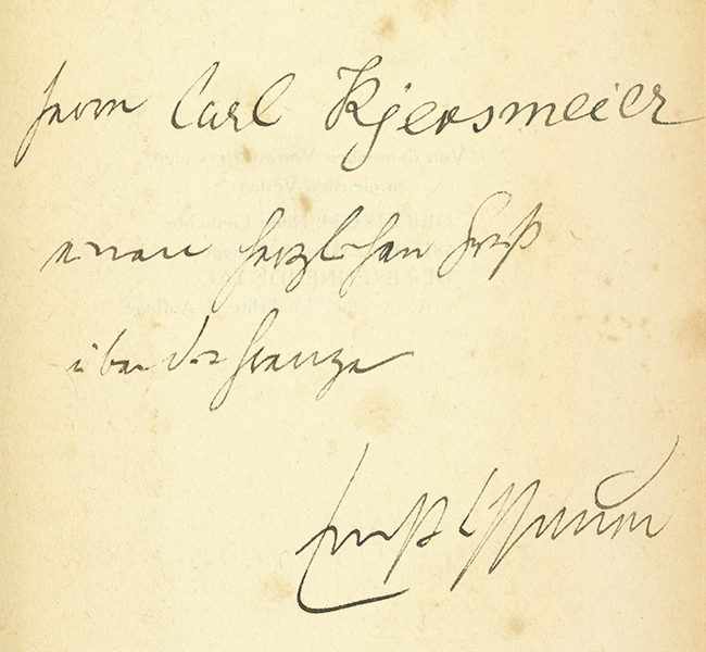 Lissauer, Der Acker 1910 (Widmung)