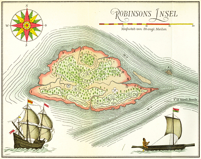 Defoe, Leben und Abenteuer des echten Robinson Crusoe