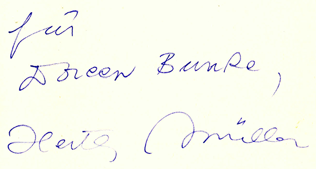 Müller, Her., Der Fuchs war damals schon