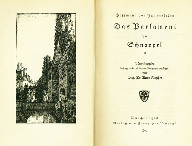 Hoffmann von Fallersleben, Das Parlament zu Schnappel