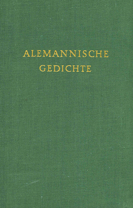 Hebel, Alemannische Gedichte 1960 (Reclam)