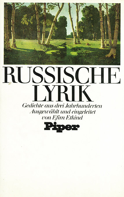 Etkind, Russische Lyrik
