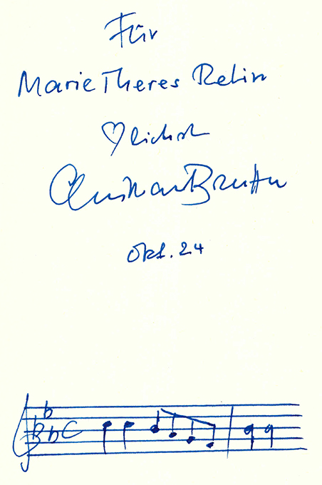 Bruhn, Marmor, Stein und Liebeskummer