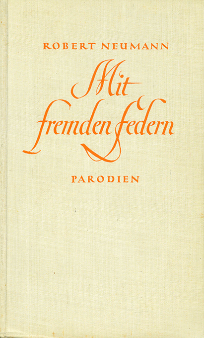 Neumann, R., Mit fremden Federn 1927