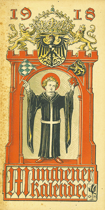 Hupp, Münchener Kalender 1918