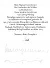 Enzensberger, H.M., Die Geschichte der Wolken