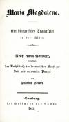 Hebbel, Maria Magdalene 1844