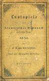 Kurländer, Lustspiele 1835