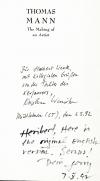 Winston, Thomas Mann (englisch, Widmung)